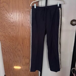 Madhappy Men Navy Blue knitting side trim joggers Pants size XS